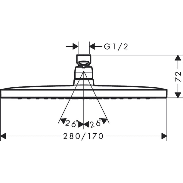 Hansgrohe Croma E280 Tepe Duşu