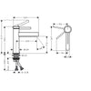 Hansgrohe Finoris Lavabo Bataryası 110  Sifon Kumandalı Coolstart