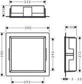 Hansgrohe XtraStoris Duvar Nişi 30x30x10 Satin Beyaz