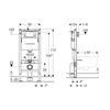 Geberit Alpha Gömme Rezervuar 12 cm Duofix