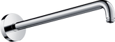 Tepe duş dirseği 389 mm, krom