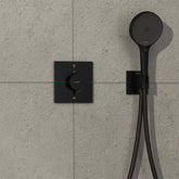 Hansgrohe ShowerSelect Comfort Q Termostat Ankastre 2 Çıkış Satin Siyah