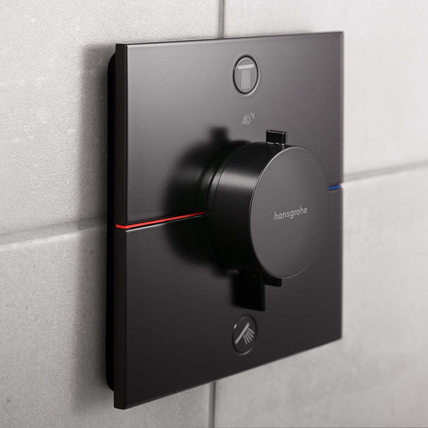 Hansgrohe ShowerSelect Comfort Q Termostat Ankastre 2 Çıkış Satin Siyah