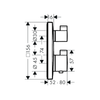 Hansgrohe Ecostat Square Termostatik Banyo Bataryası 2 Çıkış