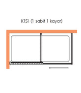 Hüppe Vita Minimal KY C K1S1 T Ön Cephe Duşakabin Şeffaf Cam