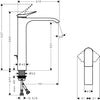 Hansgrohe Vivenis Lavabo Bataryası 250 Sifon Kumandalı Mat Bronz
