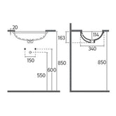 Isvea Soluzione 45 cm Tezgah Altı Lavabo