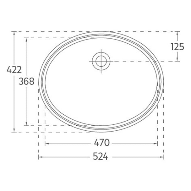 Isvea Soluzione 51 cm Tezgah Altı Lavabo