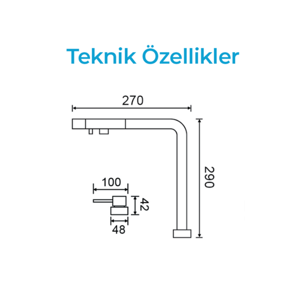 Crauf Ocean Spiralli Arıtmalı Eviye Bataryası Asansörlü