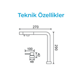 Crauf Ocean Spiralli Arıtmalı Eviye Bataryası Asansörlü
