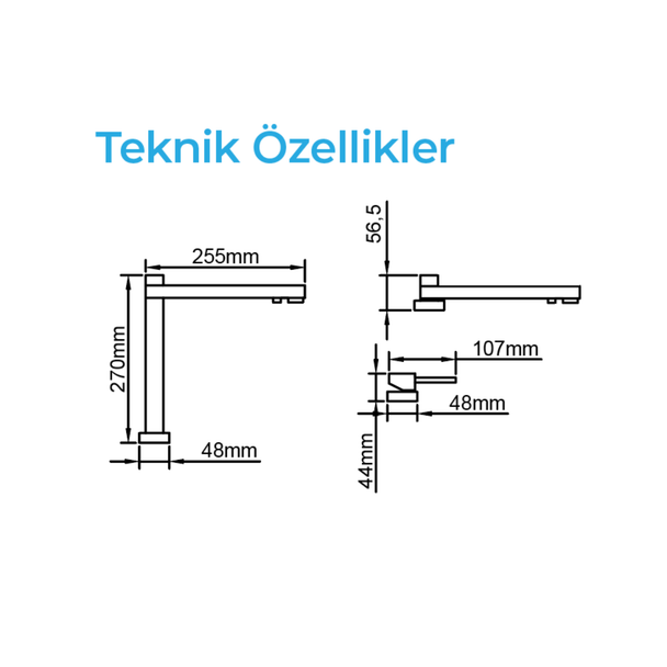 Crauf Vertice Kumandalı Eviye Bataryası Arıtmalı ve Asansörlü Bakır