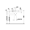 Duravit Cape Cod Batarya Delikli Çanak Lavabo 48 cm