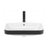 Duravit Happy D.2 Tezgah Üstü Lavabo 60x46 cm Antrasit-Beyaz