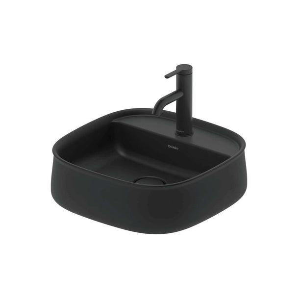 Duravit Zencha Batarya Banklı Çanak Lavabo 42 cm Mat Antrasit