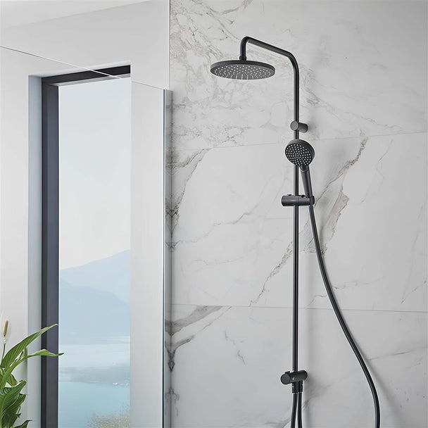 Hansgrohe Vernis Blend 200 Reno Duş Kolonu  Ecosmart Satin Siyah