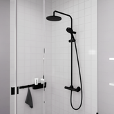 Hansgrohe Vernis Blend 200 1jet Duş Kolonu Termostat ile siyah