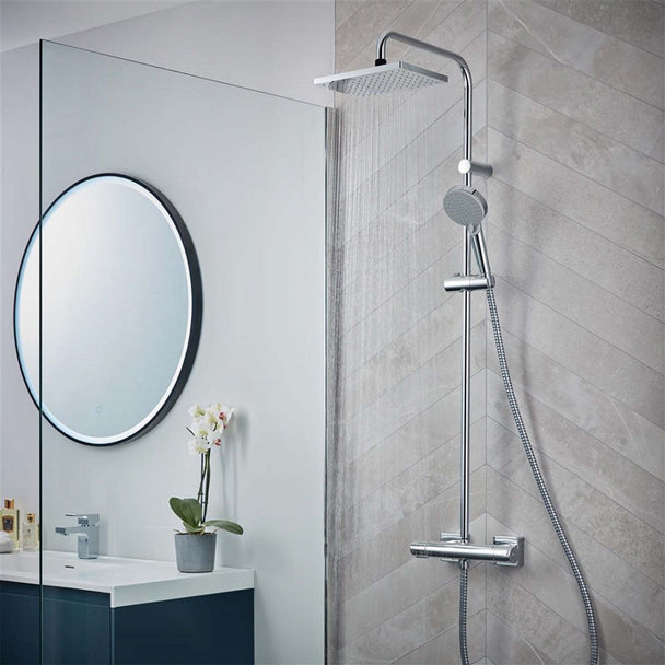 Hansgrohe Vernis Shape 230 1jet Krom Duş Kolonu Termostat ile
