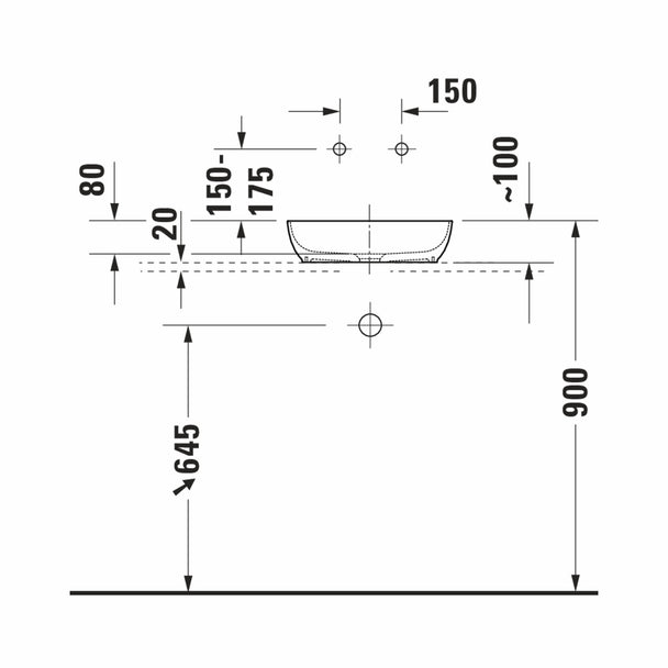 Duravit Sivida DuroCast Çanak Lavabo 40 Cm Mat Beyaz