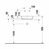 Duravit Sivida DuroCast Çanak Lavabo 40 Cm Mat Beyaz