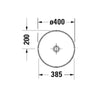 Duravit Sivida DuroCast Çanak Lavabo 40 Cm Beyaz Yeşil