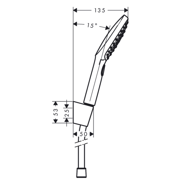 Hansgrohe Raindance Select E 120 3 Jet Porter Duş Seti 1.6 m