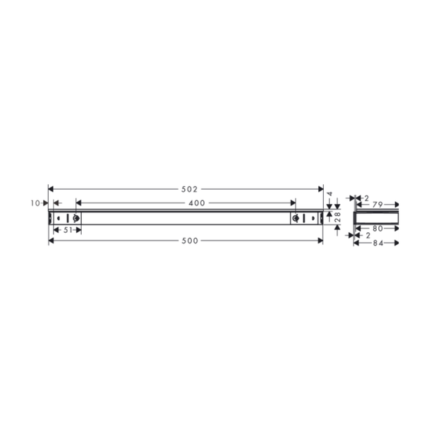 Hansgrohe Rainfinity Raf 500 Krom