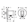 Hansgrohe DuoTurn Ankastre Banyo Seti