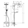 Hansgrohe Crometta E240 Termostatik Duş Kolonu