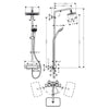 Hansgrohe Croma E 280 Termostatik Duş Kolonu 1 Jet