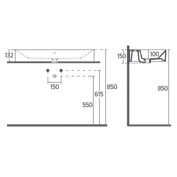 Lavabo 70 cm
