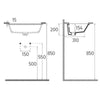 Isvea Soluzione 53 cm Tezgah Altı Lavabo