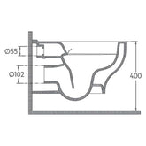 Compact Rimless Asma Klozet