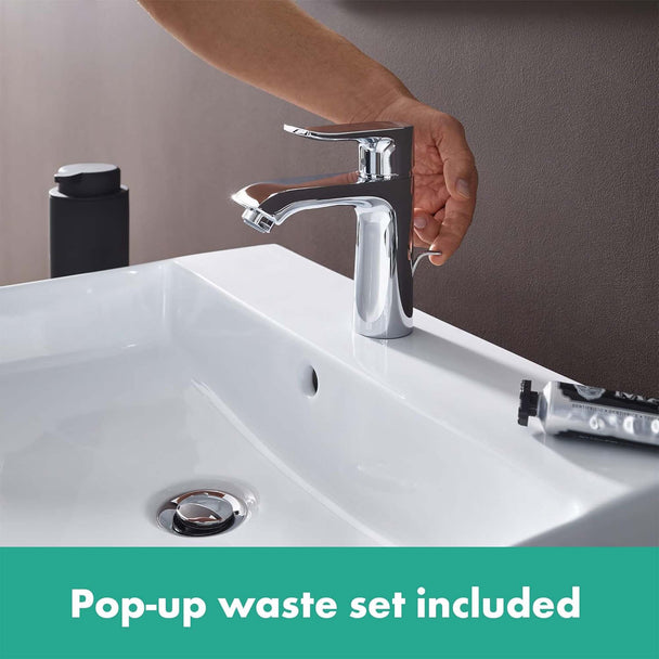 Hansgrohe Metris Lavabo Bataryası 110 Sifon Kumandalı