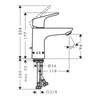 Hansgrohe Focus Lavabo Bataryası 100 Sifon Kumandalı