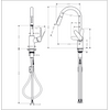 Hansgrohe Focus Eviye Bataryası 240 Spiralli 2 jet