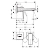 Hansgrohe Metropol Ankastre Lavabo Bataryası 165