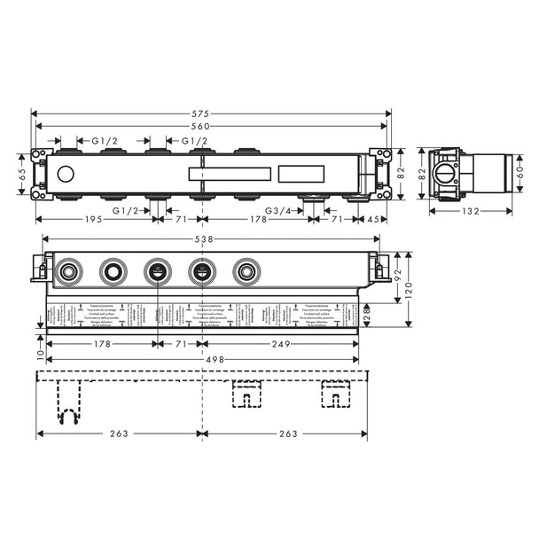 Hansgrohe RainSelect İç Set 3 Çıkış