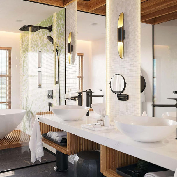 Hansgrohe AddStoris Makyaj Aynası Satin Siyah