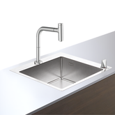 Hansgrohe C71-F450-06 Çelik Eviye Kombinasyonu 450 Select