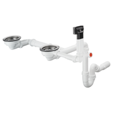 Hansgrohe S510-F635 Ankastre Granit Eviye 180/450 Taş Grisi + Sifon Takımı + Süzgeç
