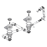 Hansgrohe D17-10 Çift Gözlü Granit Eviye için Manuel Gider Sifon Takımı
