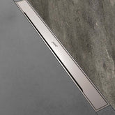 Hüppe Galata A 60 cm Mat Krom Duş Kanalı Yandan Çıkışlı