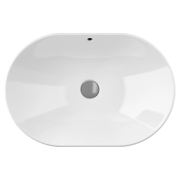 Geberit VariForm Eliptik Tezgah Üstü Lavabo 60 cm