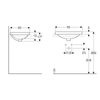 Geberit VariForm Tezgah Üstü Lavabo Dikdörtgen 55 cm