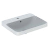 Geberit VariForm Tezgah Üstü Batarya Delikli Lavabo Dikdörtgen 55 cm