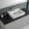 Geberit One Çanak Lavabo Yatay Çıkış 50 x 40 cm Batarya Delikli