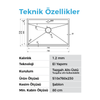Crauf Poli 78 x 51 Cm Tezgah Altı Eviye