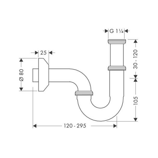 Hansgrohe Lavabo Sifonu S