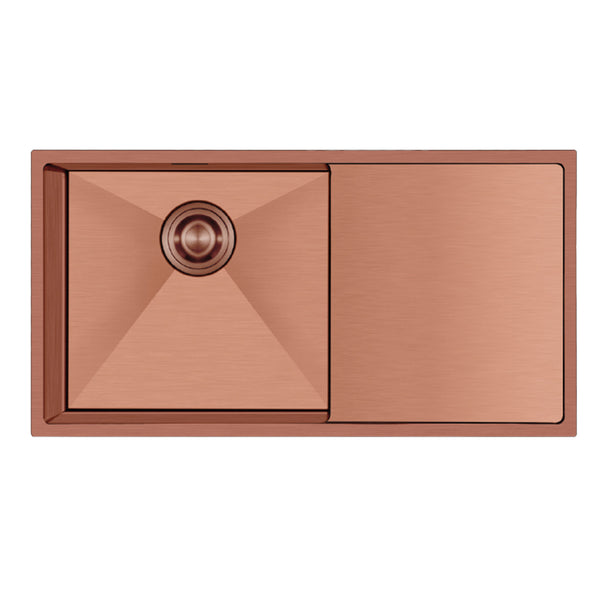 Crauf Via Bella 86 x 45 Cm Tezgah Altı Sağ/Sol Damlalıklı Eviye