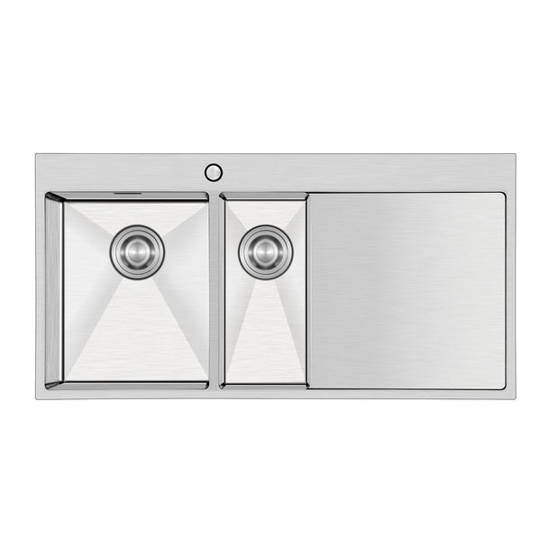 Crauf Via Lattea 100 x 51 Cm Tezgah Üstü 1/5 Gözlü Sağ Damlalıklı Eviye